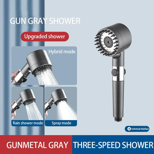 3-Mode High-Pressure Filter Shower Head